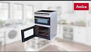 AFC6550SS Freestanding Electric Double Oven With Ceramic Hob
