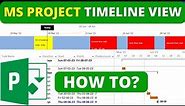 MS Project Timeline view | Timeline in Microsoft Project
