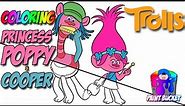 Trolls Movie Princess Poppy Coloring Pages - Trolls Coloring Book for Kids