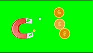 Money Attraction - money magnet - Motion Frame green screen effects - chroma key - animations