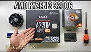 AMD Ryzen 3 3200G msi A320M-A PRO MAX Budget Gaming PC Build