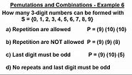 Probability & Statistics (41 of 62) Permutations and Combinations - Example 6