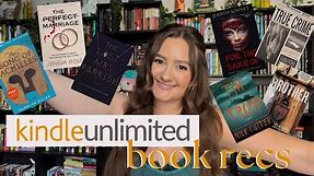 KINDLE UNLIMITED BOOK RECOMMENDATIONS 2023 | thriller, horror and romance book recs