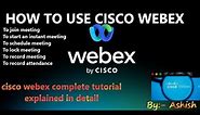 HOW TO USE CISCO WEBEX MEETINGS APP|Webex Meetings - Tutorial|#CiscoWebexMeeting #webex #CiscoWebex