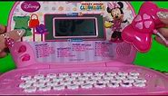 Worlds Best Disney Minnie Mouse preschool toy laptop computer. ABC, 123. learn English