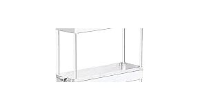 SPACEKEEPER Slim Rolling Storage Cart 4 Tier Bathroom Organizer Mobile Shelving Unit Utility Cart Tower Rack for Kitchen Laundry Narrow Places, White