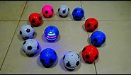 Light Up Spinning Top Soccer Ball Toys! Colorful Flashing Top Toys w/ Flashing Lights!