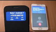 Incoming call & Outgoing call at the Same Time Samsung Galaxy Note 1 Android 7+S4 Mini android 11