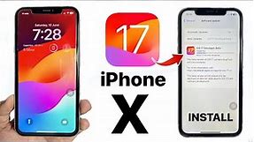 How to Update iPhone X on iOS 17 - Install IOS 17 On iPhone X