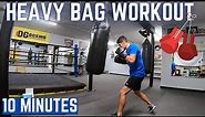 Heavy Bag Workout | 10 Minute Follow Along Boxing Workout