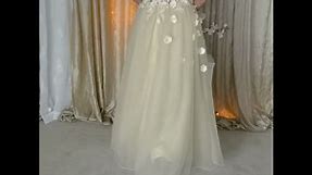 AnnaK & Co Wedding Dress Ball Gown Champagne Color
