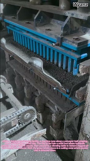 machine making bricks on production line | daily factory routine