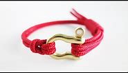 How To Make a Nautical Bracelet Tutorial | Paracord Whipping Knot Style