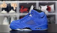 JORDAN 5 "BLUE SUEDE" UNBOXING