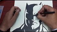 How to Draw Batman in Black and White by Amusing Genius
