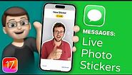Turn your Live Photos into beautiful Animated Stickers to use on iOS 17
