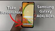 Samsung Galaxy A04 / A04s: How To Take Screenshots