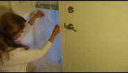 Insulate A Window With Bubble Wrap - Stop Heat Loss Through Windows Easy Cheap Fix