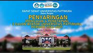 Rapat Senat Universitas Pattimura Dalam Rangka Penyaringan 3 Calon Rektor Periode 2023 - 2027