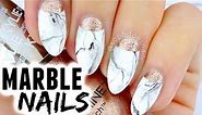 MARBLE & ROSE GOLD NAIL TUTORIAL | sophdoesnails
