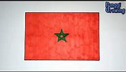 How to Draw The Flag of Morocco