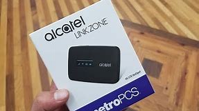 Alcatel Linkzone Mobile Hotspot On The Go, Unboxing and Quick Review For metroPCS