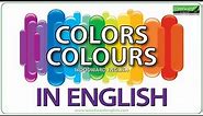 Colors in English - Colours in English