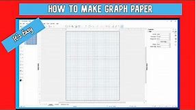 How to Make Graph Paper - Its so EASY!!!!!!!!!!!!!!!