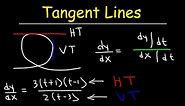 Horizontal Tangent Lines and Vertical Tangent Lines of Parametric Functions | Calculus 2