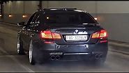 BEST of BMW M5 F10 Twin Turbo V8 Exhaust Sounds - iPE, Akrapovic & More!