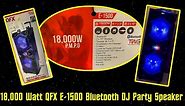 Massive 18,000 Watt QFX E-1500 Bluetooth DJ Party Speaker with dual 15" Woofers!