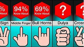 Comparison: Dangerous Hand Signs And Their Meanings