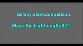 Galaxy Size Comparison