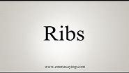 How To Say Ribs
