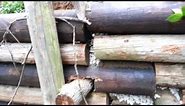 How to build a telephone pole wall part1