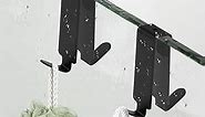MOYU HOME Double Hooks for Glass Shower Door,Over Glass Door Hook for Bathroom,Stainless Steel Towel Hooks,Shower Door Hook for Frameless Glass Shower Door 0.31-0.39in,2 Pack