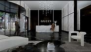 Inside Gucci's Sustainable Headquarters: Reception Area Interior Design