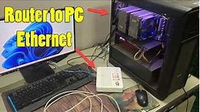 How to Connect Computer to Router with Ethernet Cable & Configure