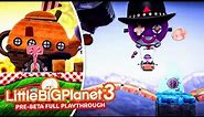 LittleBigPlanet 3 Pre Beta Full Playthrough | PS3