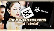 How to do logo intro for your edits on capcut #2