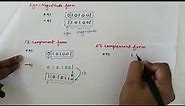 Representation of signed number | sign magnitude form | 1's complement and 2's complement form