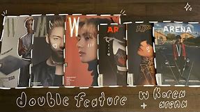 double feature unboxing!! w korea and arena V september 2023 magazine covers (all 6 versions!)