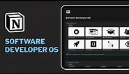 Notion Software Developer OS Template | Notion Templates for Software Developers