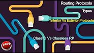 Routing Protocols - TYPES of Routing Protocol - BGP, OSPF, EIGRP, static routing, dynamic routing
