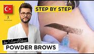 Powder Brows training - Step by Step | Permanent Make up course | Powder Brows Certification
