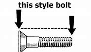 How to measure a flat head countersunk bolt