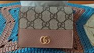 Gucci GG Marmont Card Case Wallet, Unboxing,What fits, Gucci wallet,Gucci Card case,What's in my bag