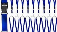 Woanger 36pcs Lanyards Bulk for ID Badges Neck Lanyard Strap Keychain with Quick Release Detachable Buckle Keychain Lanyard (Blue)