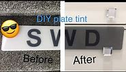 FAST & EASY how to tint your number/registration plate using APA tint