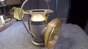 1937 Delta Powerlite railroad lantern. Nickel plating, lens casting! Restoration.